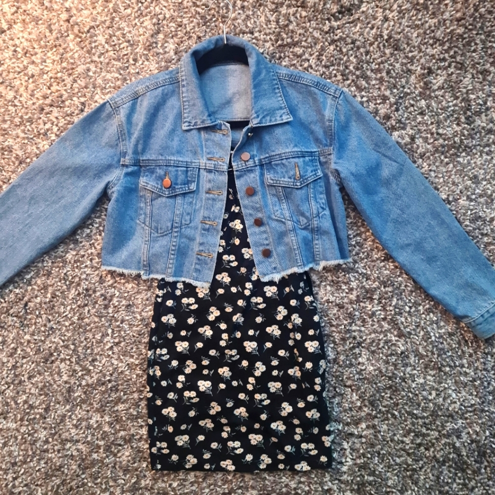 Jean jacket & dress set